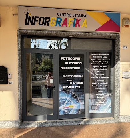 Ingresso di Inforgrafika in Via Roma 82/G ad Arquata Scrivia - fotocopie e stampe